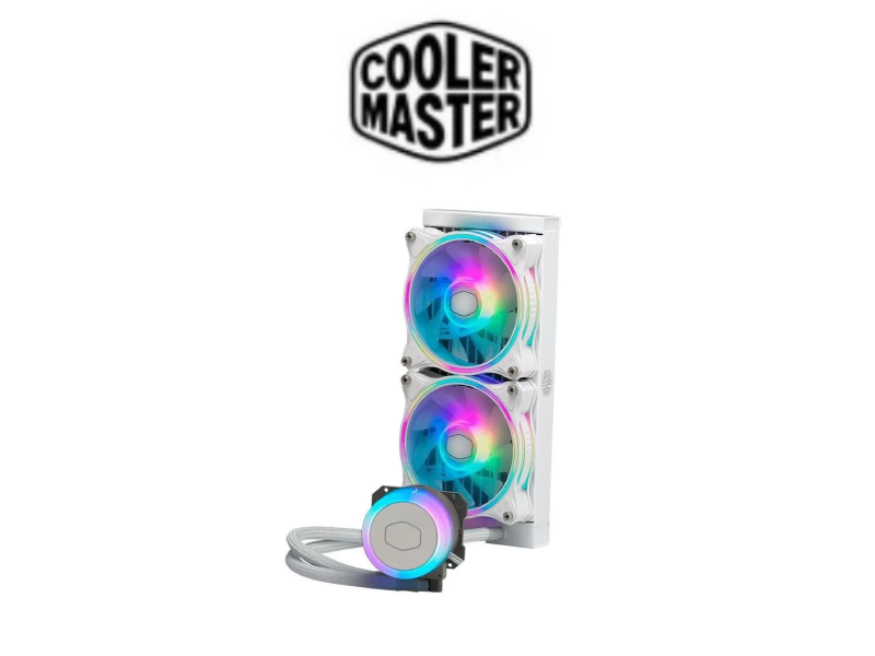 SISTEMA DE ENFRIAMIENTO LIQUIDO COOLER MASTER MASTERLIQUID ML240 ILLUSION WHITE ARGB (MLX-D24M-A18PW-R1)